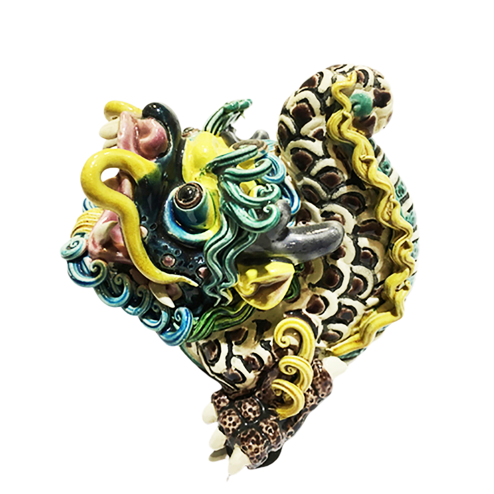 祥龍  交趾陶精品10*9.6*8.8公分【十方】144057