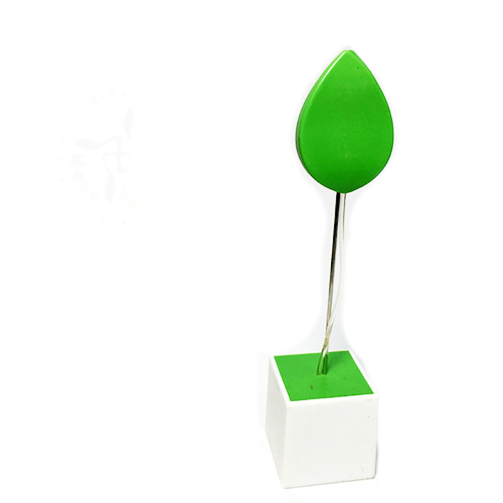 創意 綠葉 便條紙夾高14.5公分【十方】145816