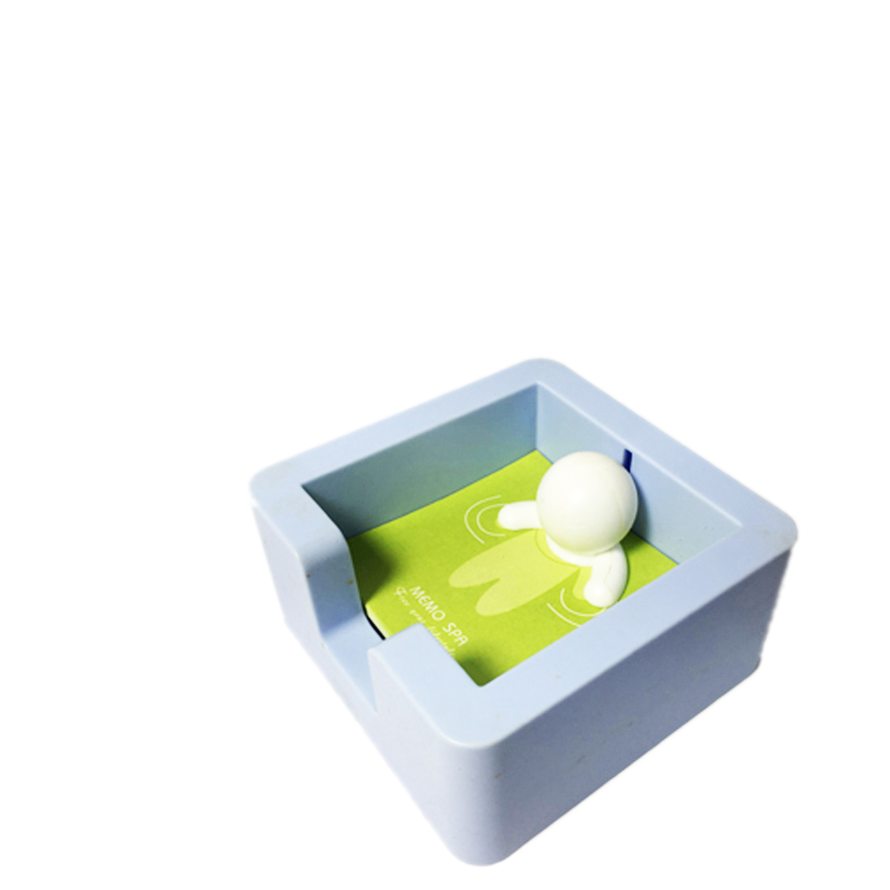 浴缸便條紙盒 藍色 高 5 公分【十方】145784