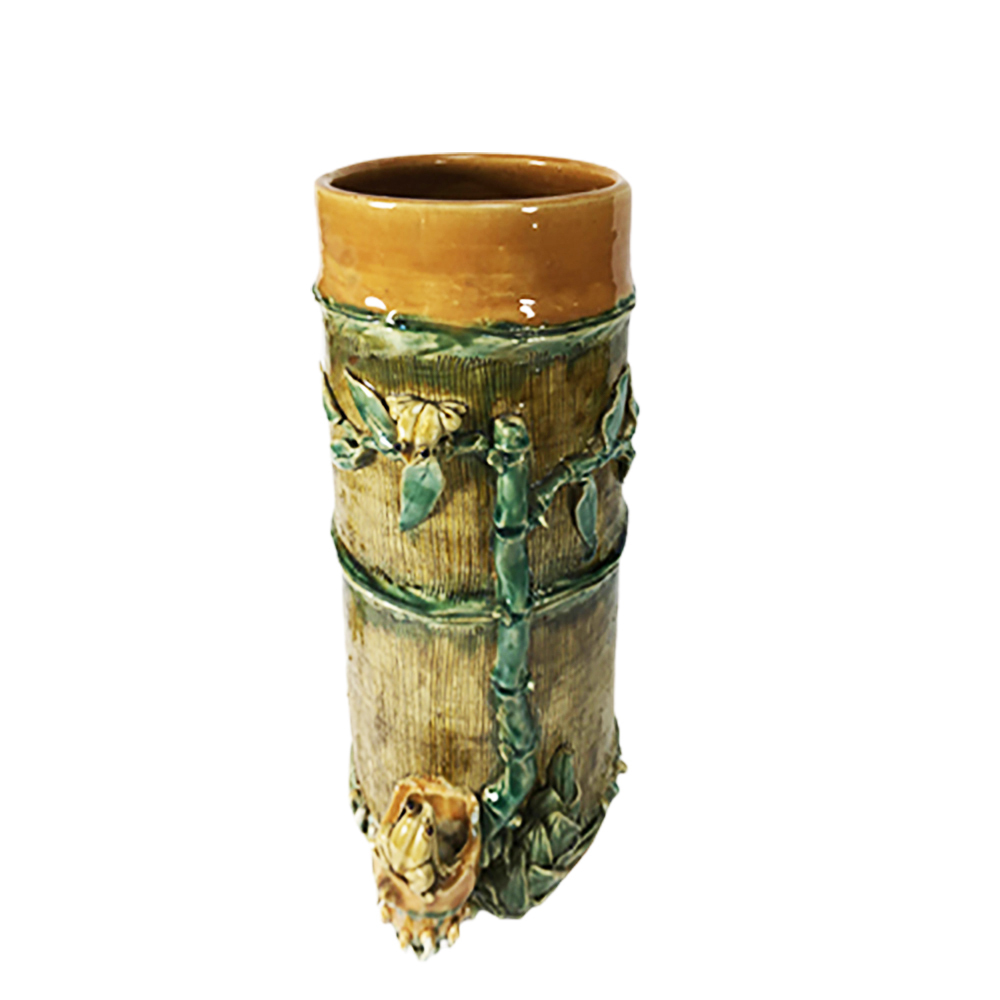 田野竹筒陶瓷花瓶1支高39公分【十方】145779