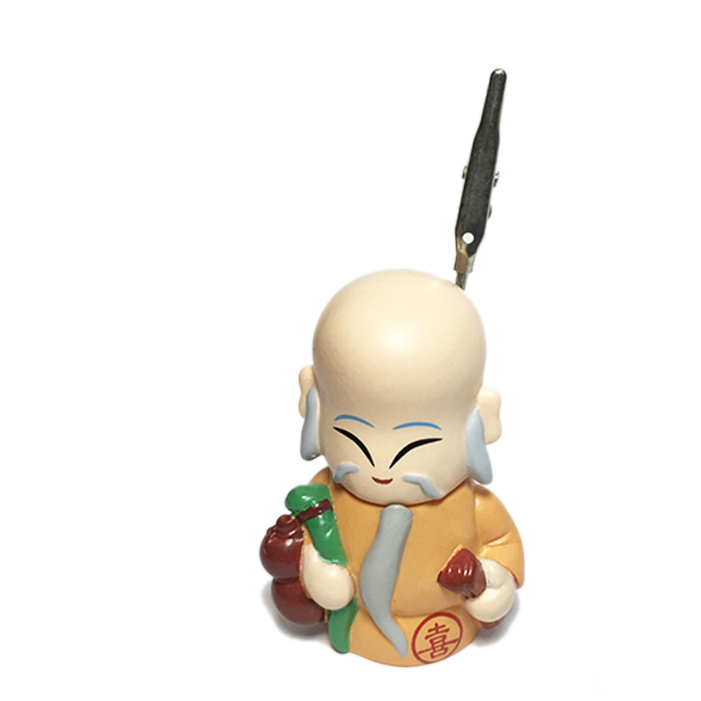 創意長壽翁 便條紙夾NG品高10公分【十方】145819