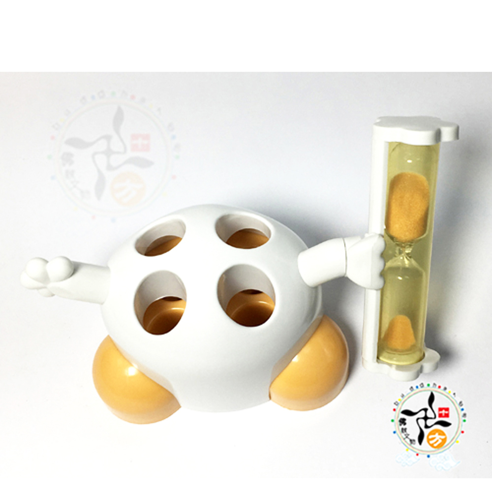 沙漏+黃色 牙刷架高9公分【十方】145831