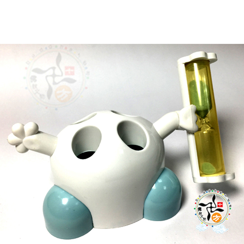 沙漏+青色牙刷架高9公分【十方】145832