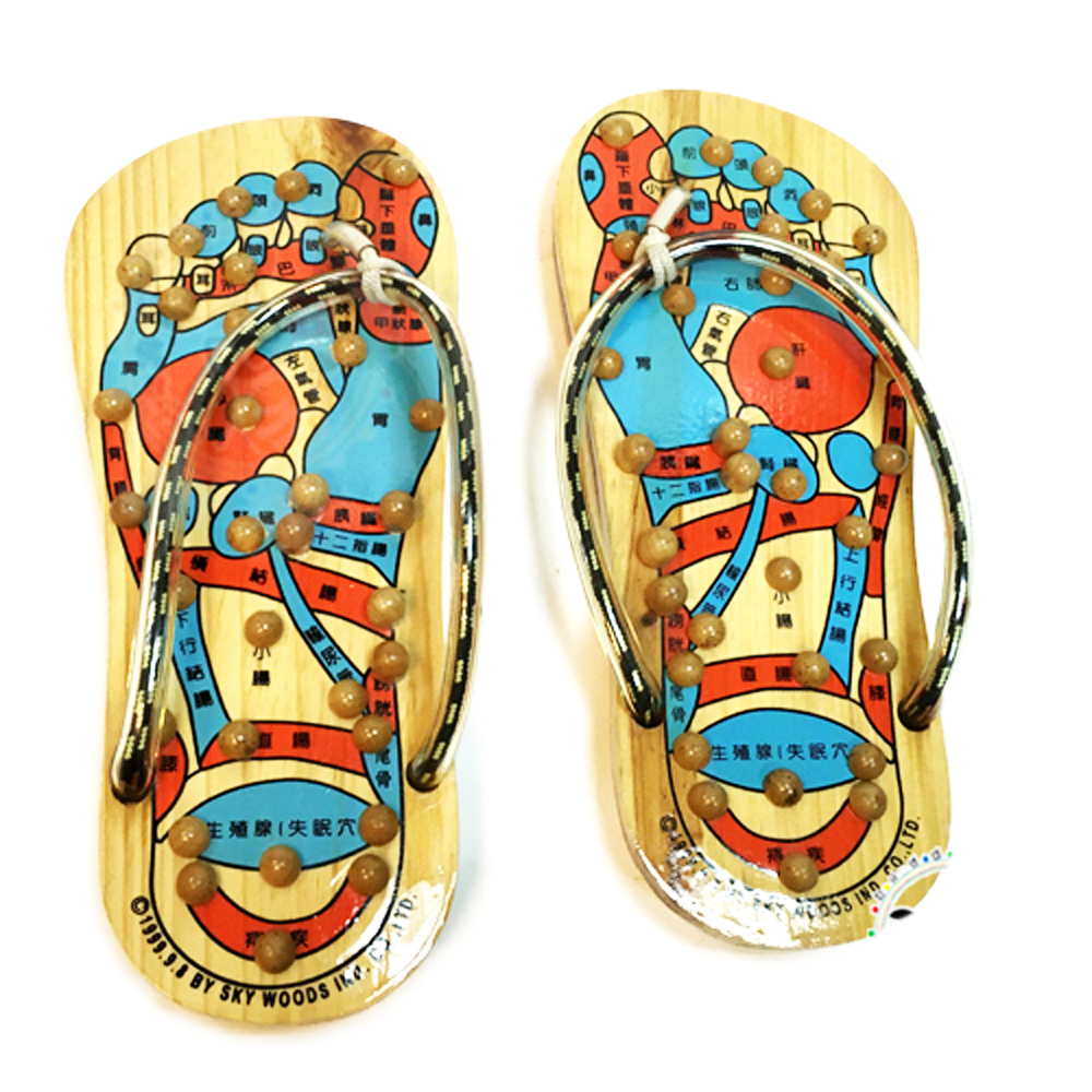 腳底按摩木鞋22公分【十方】145788