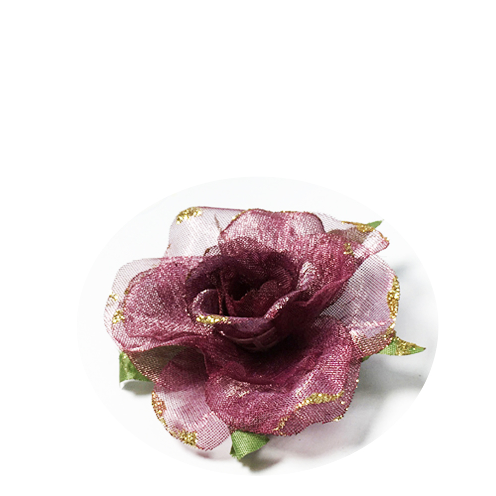 典雅砂袋花別針6.5公分【十方】145804