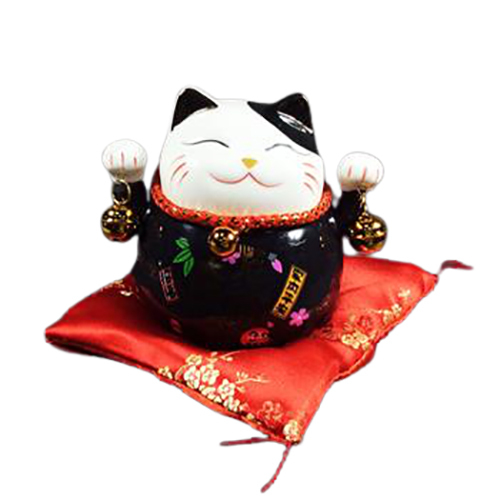 招財貓 厄除大開運 黑色撲滿【十方】【十方】146955