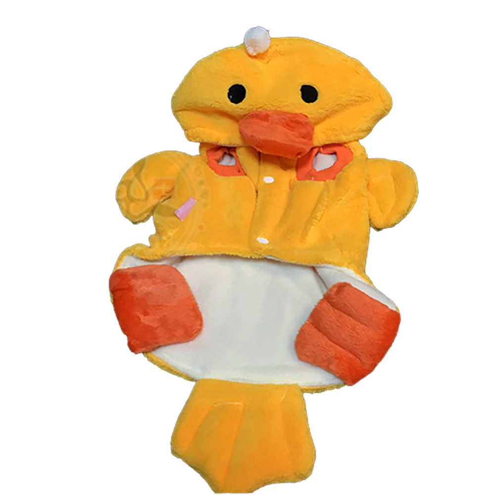 可愛黃鴨寵物衣服4#【十方】147285