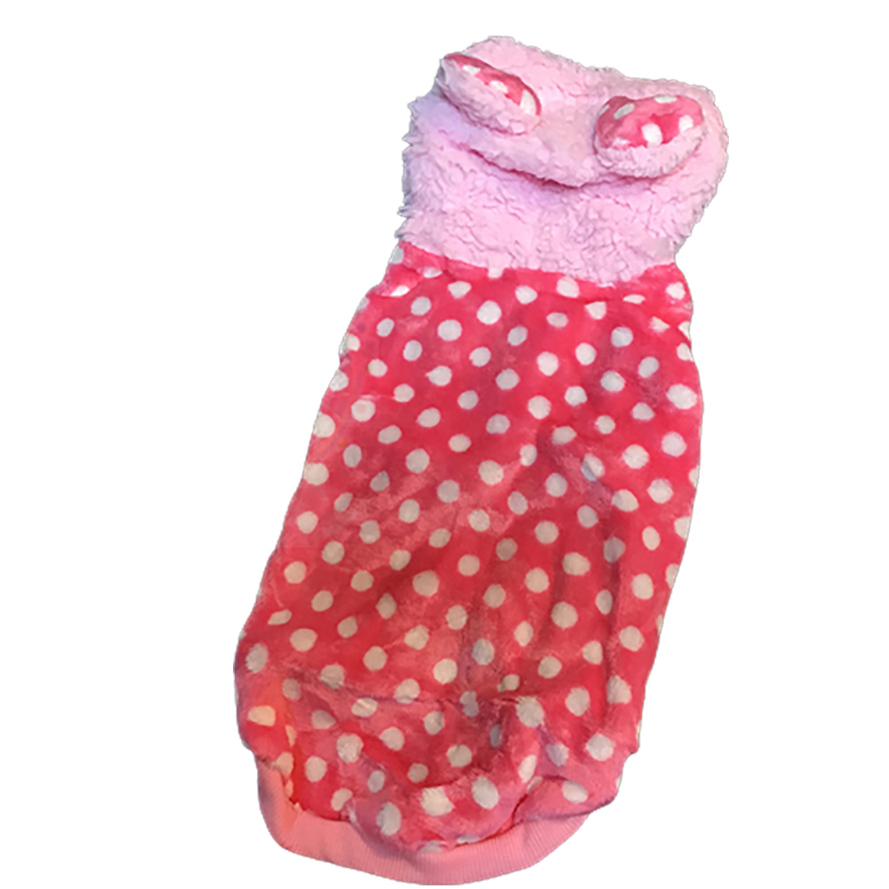 粉紅兔點點裝寵物衣服S【十方】147307