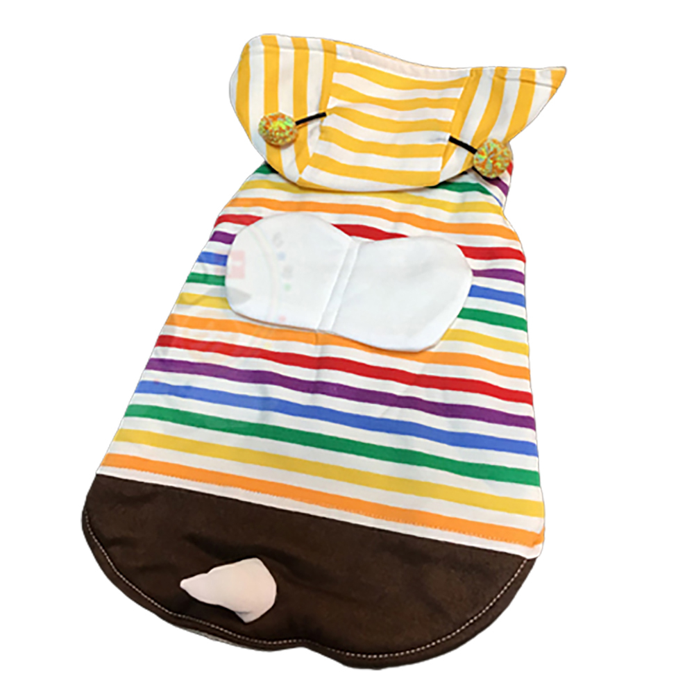 彩虹蜜蜂裝寵物衣服4#【十方】147286