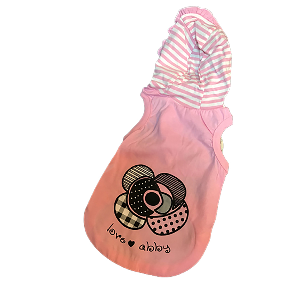 粉紅黑花寵物衣服M【十方】147317