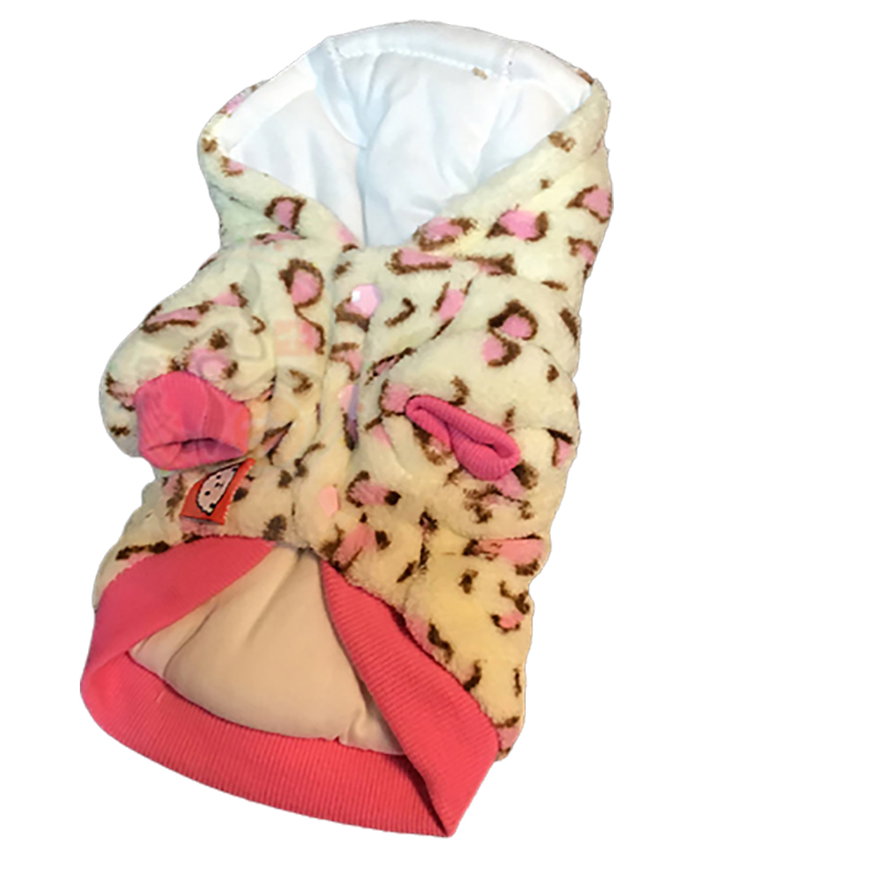 豹紋毛毛裝寵物衣服S【十方】147309