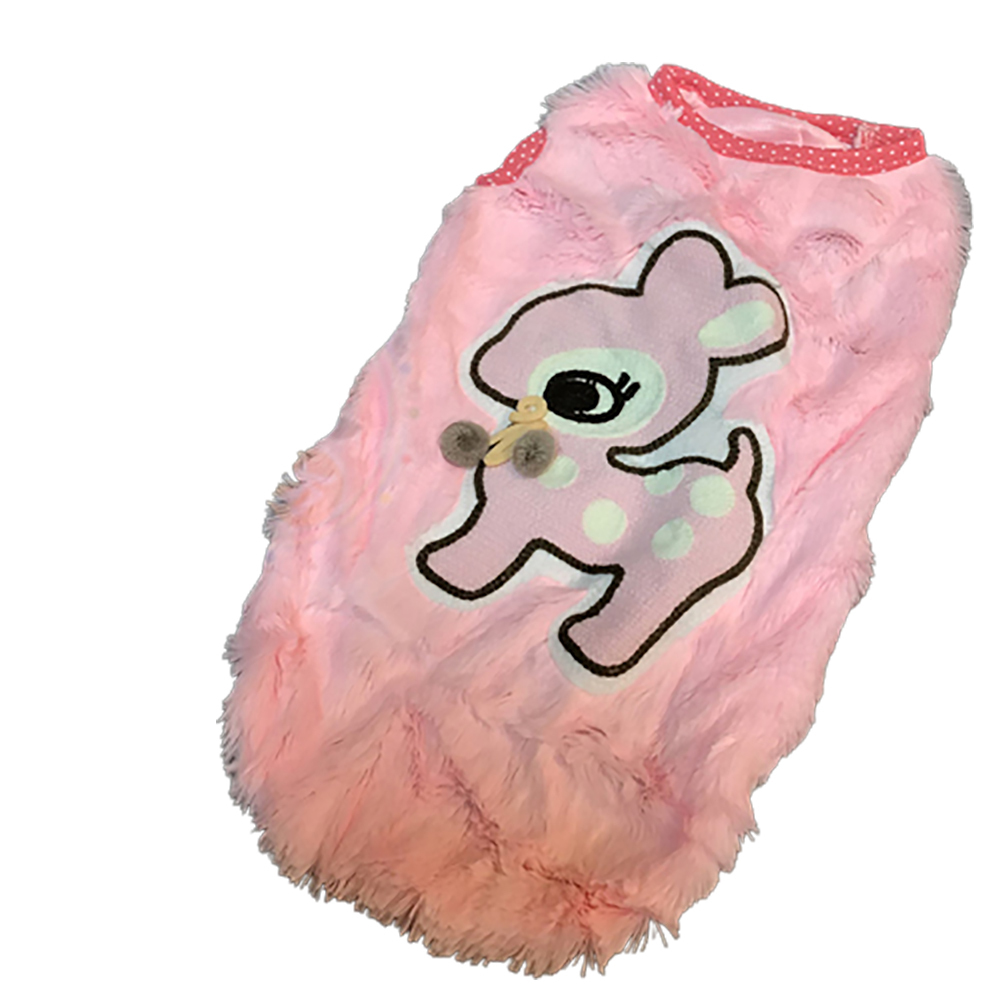 可愛鹿粉紅寵物衣服XXL【十方】147294