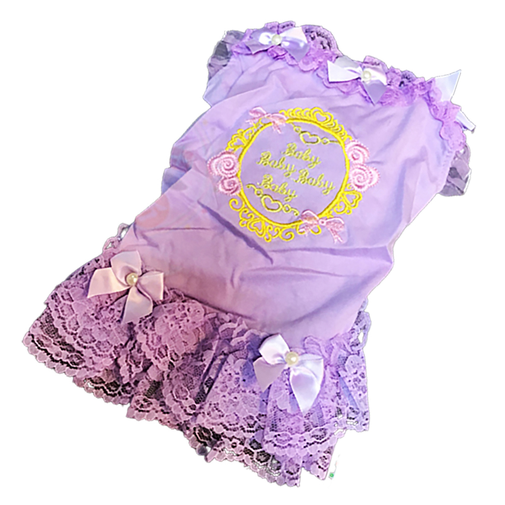 紫羅蘭洋裝寵物衣服M【十方】147322