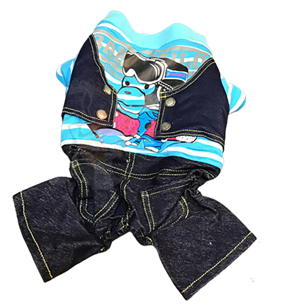 牛仔裝寵物衣服L【十方】147298