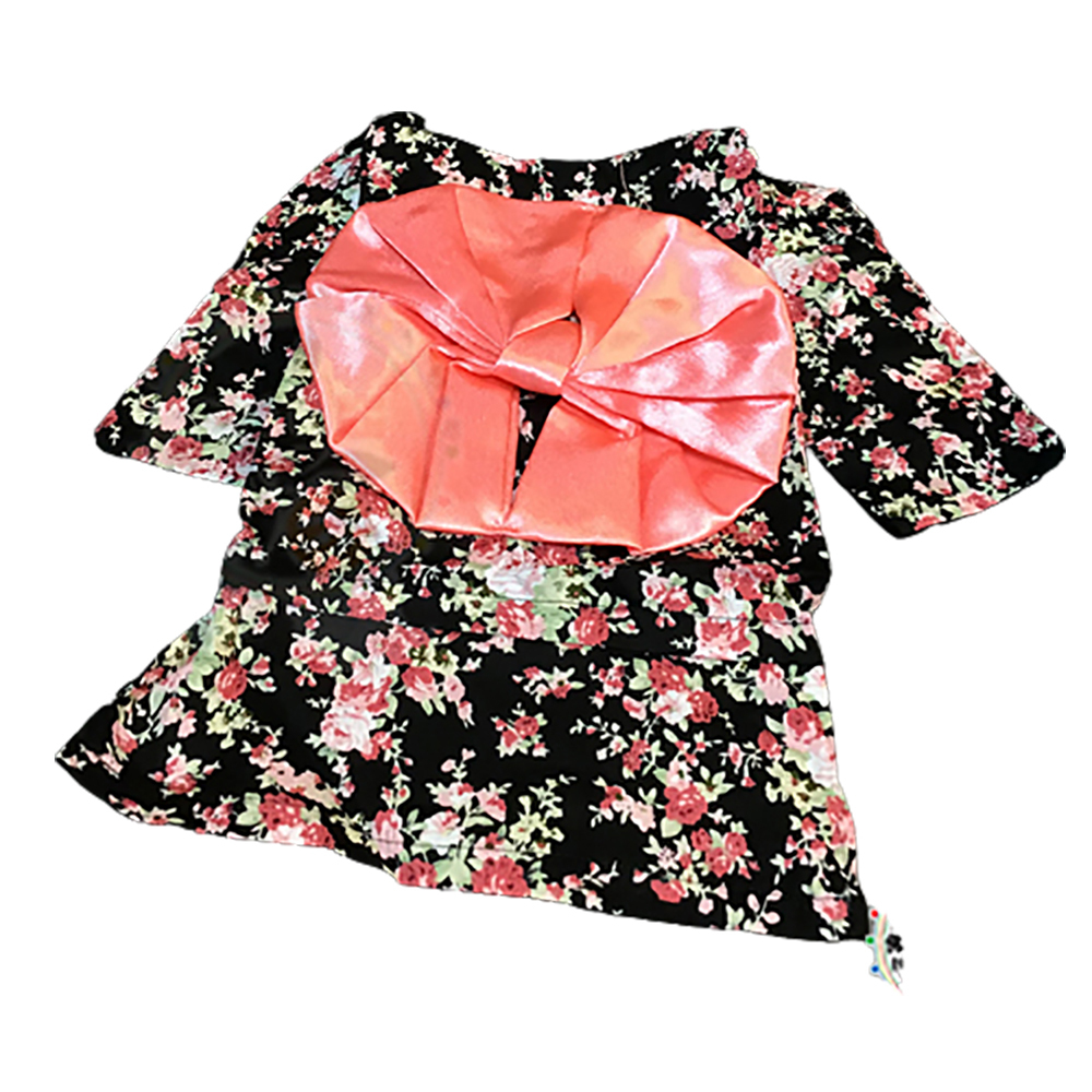 黑花和服寵物衣服L【十方】147290