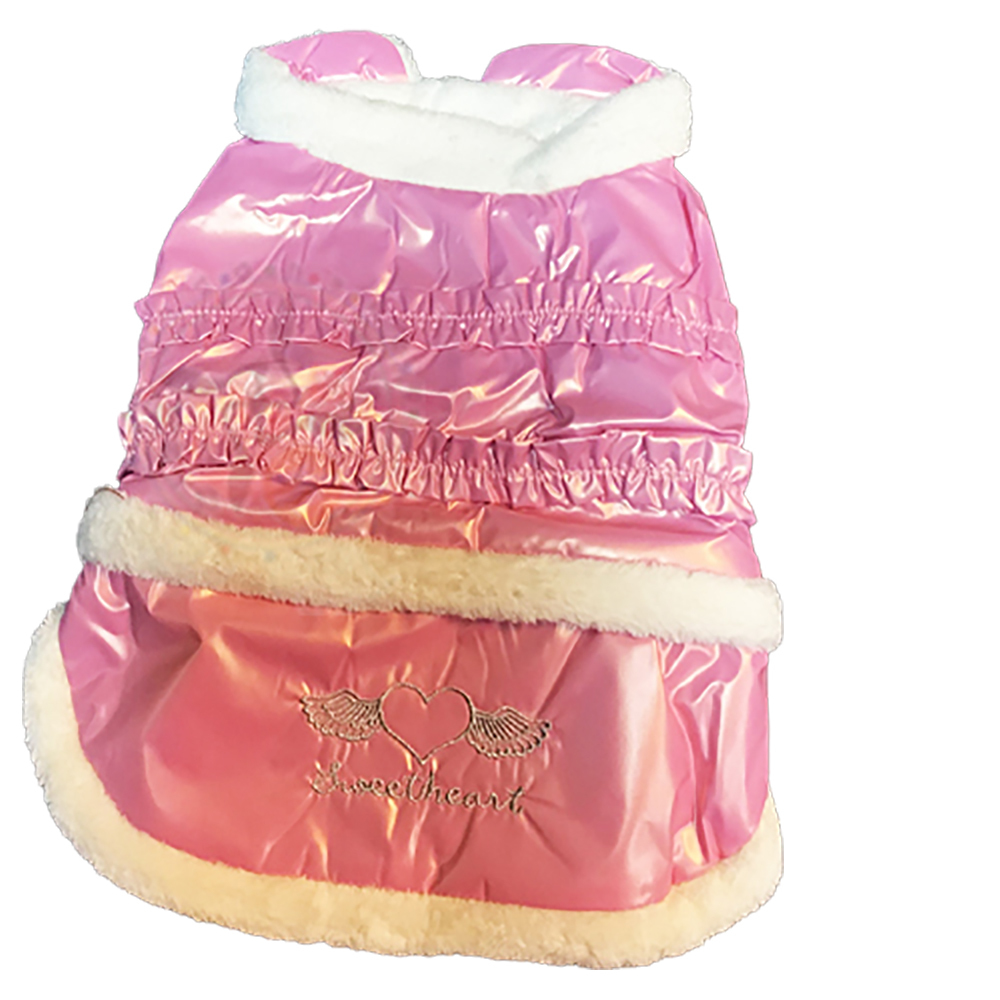 粉紅皮衣寵物衣服M【十方】147313