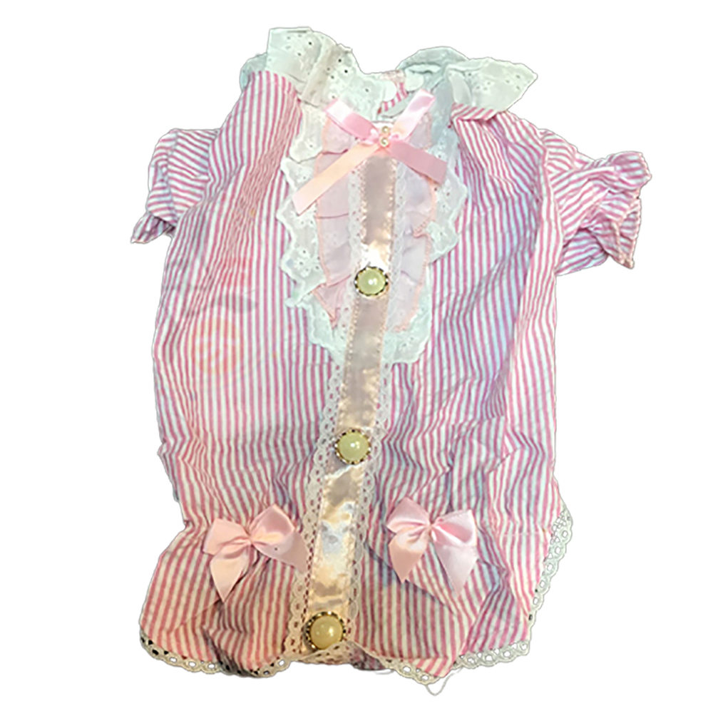 氣質粉紅洋裝寵物衣服L【十方】147321