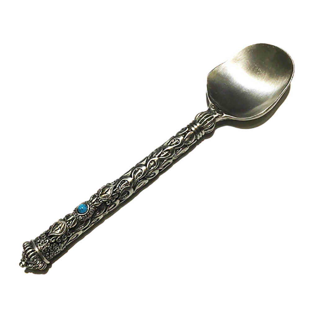 尼泊爾銀煙供湯匙【十方】147715