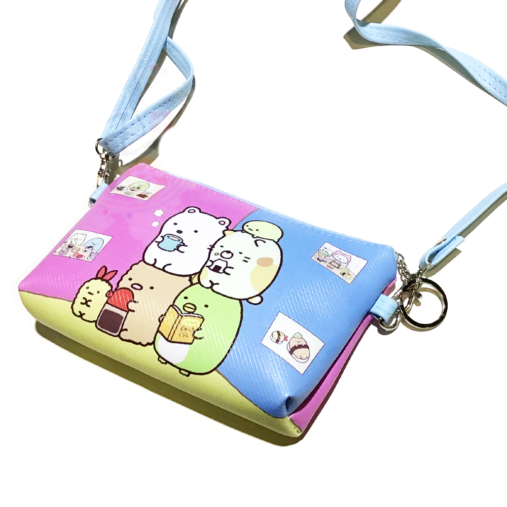 角落生物 粉紅藍側背卡通包【十方】148119