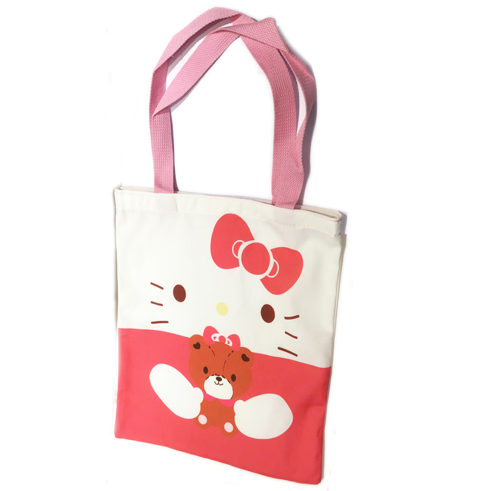 紅kitty 帆布單肩包 環保袋【十方】149512