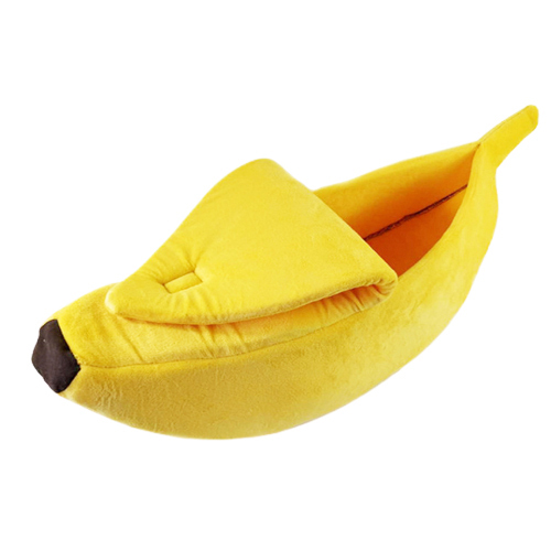 香蕉造型貓窩 寵物窩 安穩睡眠【十方】149592