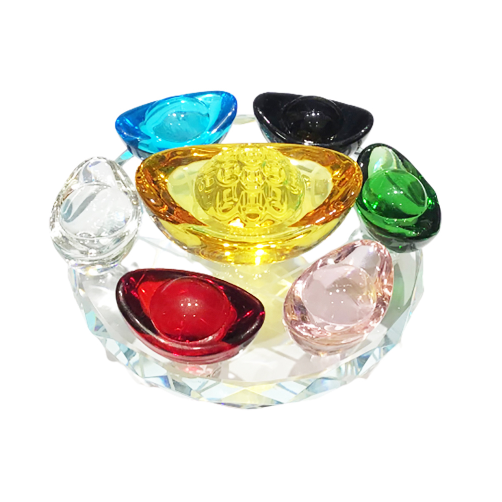 七彩元寶七星陣水晶盤【十方】149966