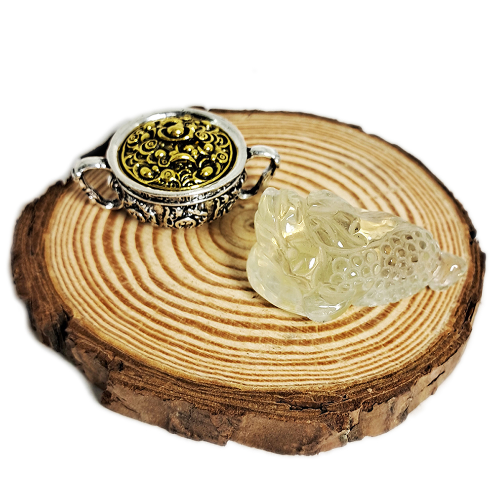 三腳金蟾蜍檸檬黃水晶&聚寶盆【十方】149951