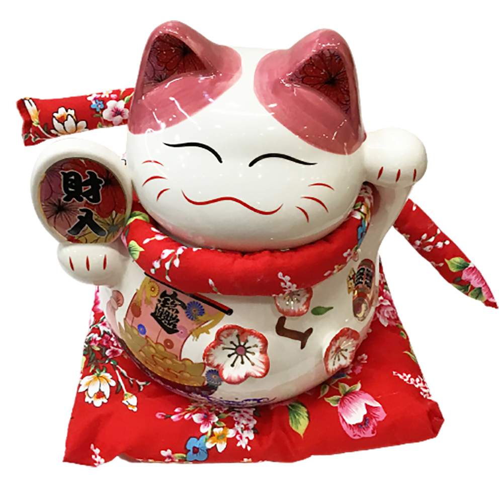 櫻花招財貓撲滿【十方】150193