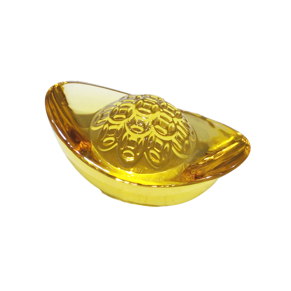 黃晶琉璃元寶財源滾滾48mm【十方】150593