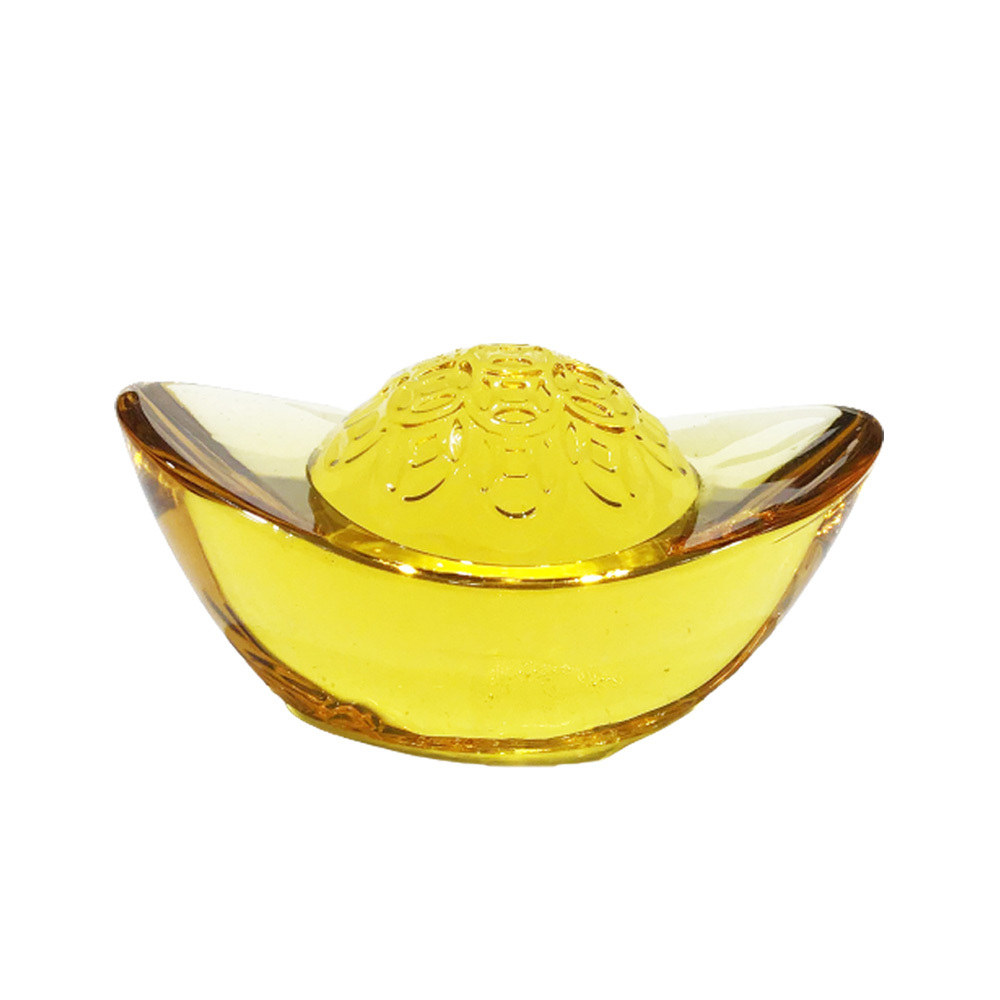 黃晶琉璃元寶財源滾滾58mm【十方】150592