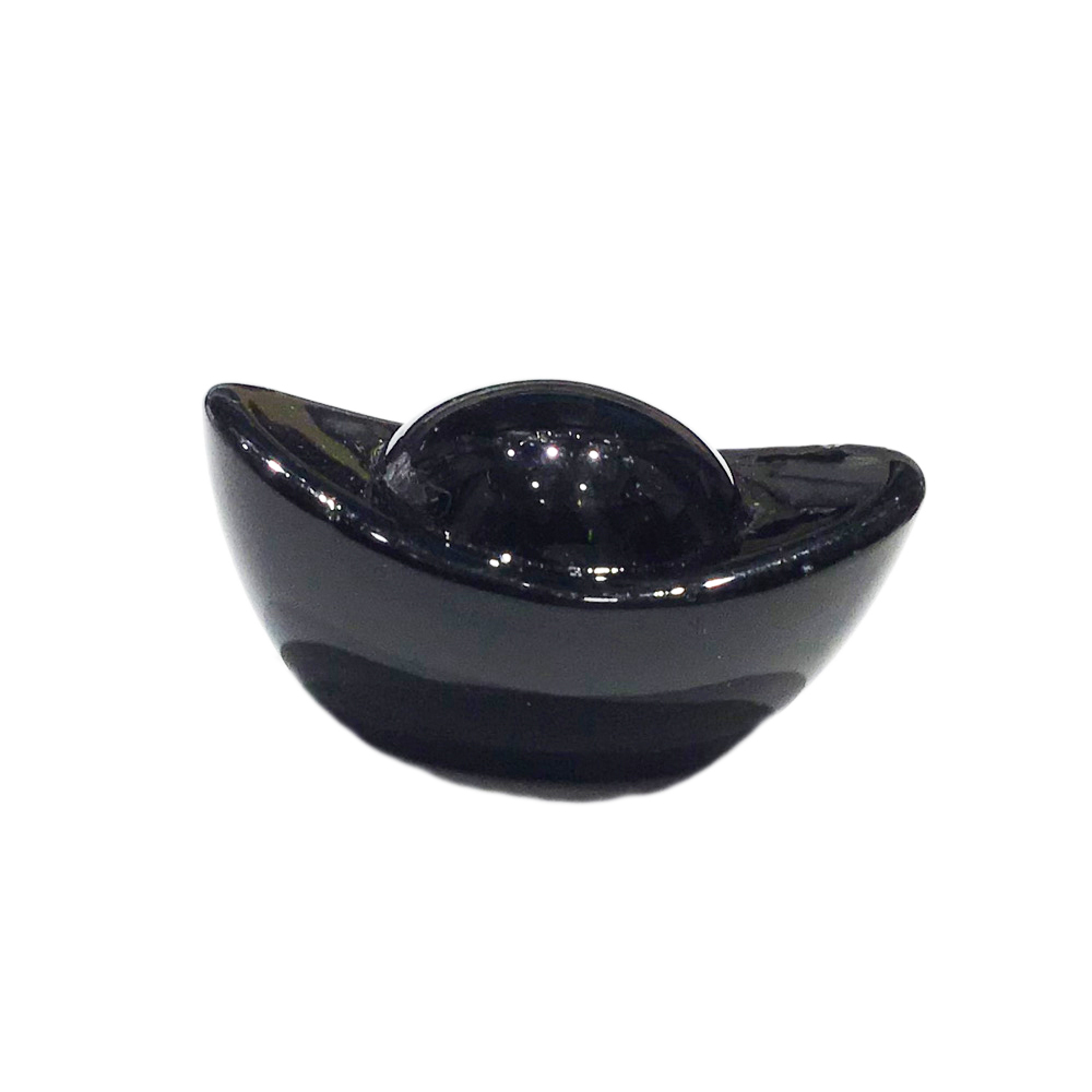 黑水晶琉璃元寶3.5公分【十方】150616