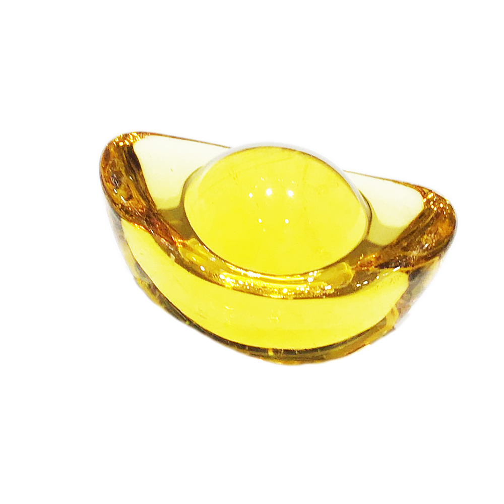 黃水晶琉璃元寶2.5公分【十方】150618