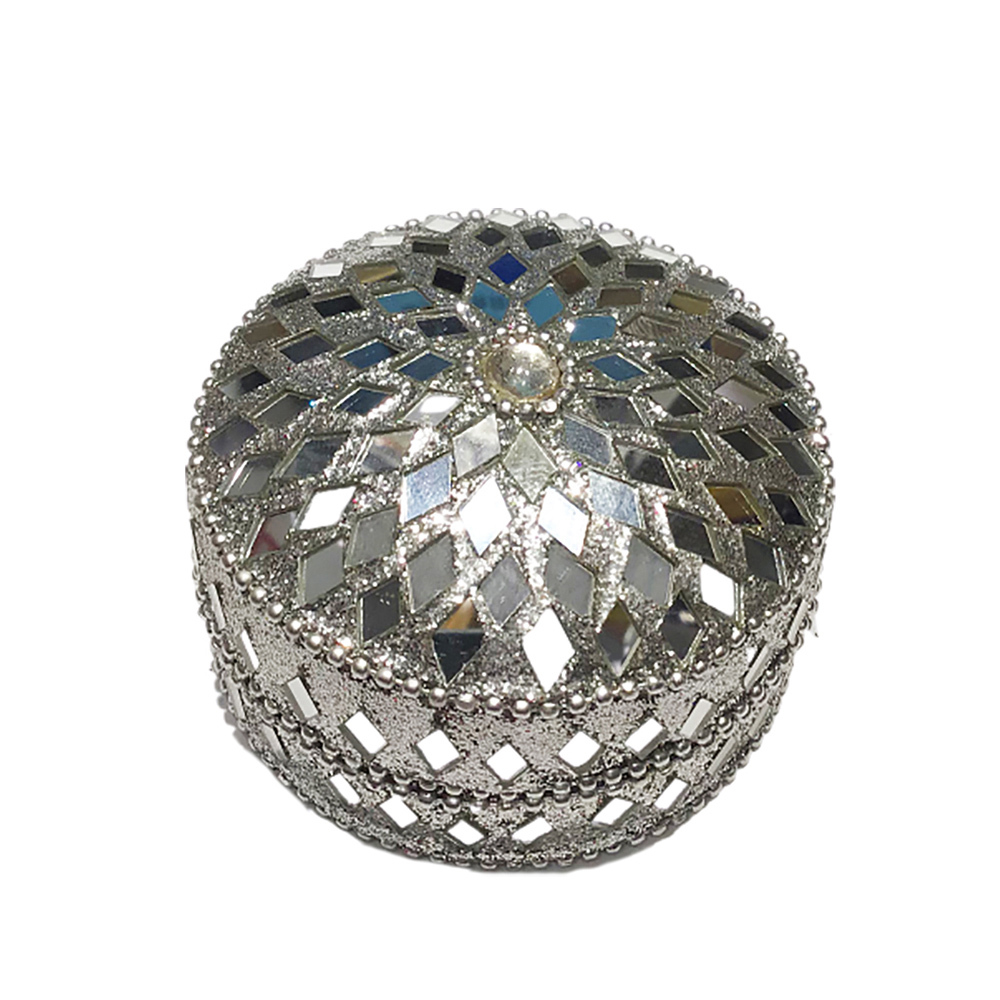 印度風寶罐4.6公分白色【十方】150521