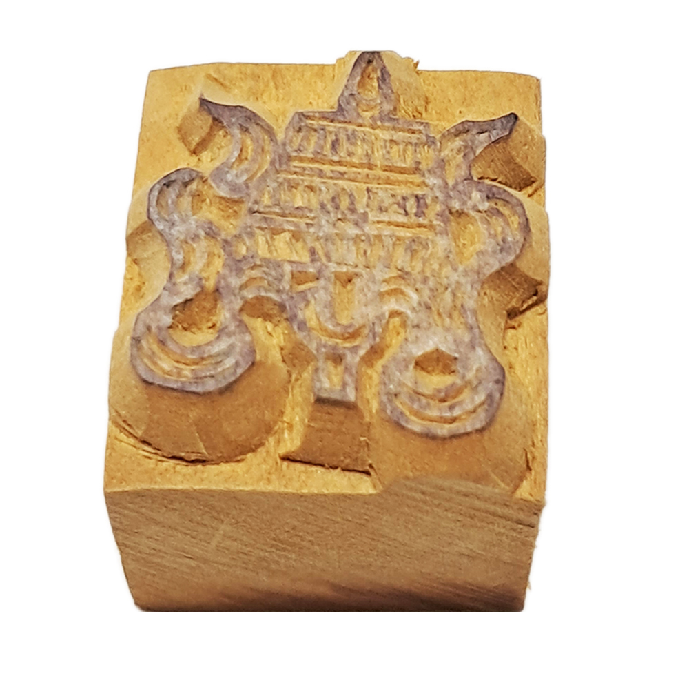 八吉祥之寶蓋 木雕印章【十方】151822