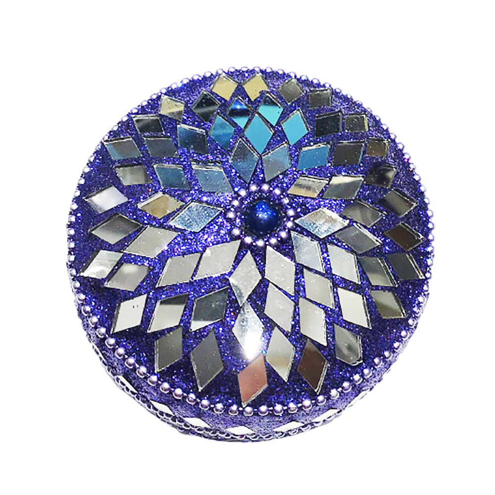 印度風寶罐7.3公分藍色【十方】150525