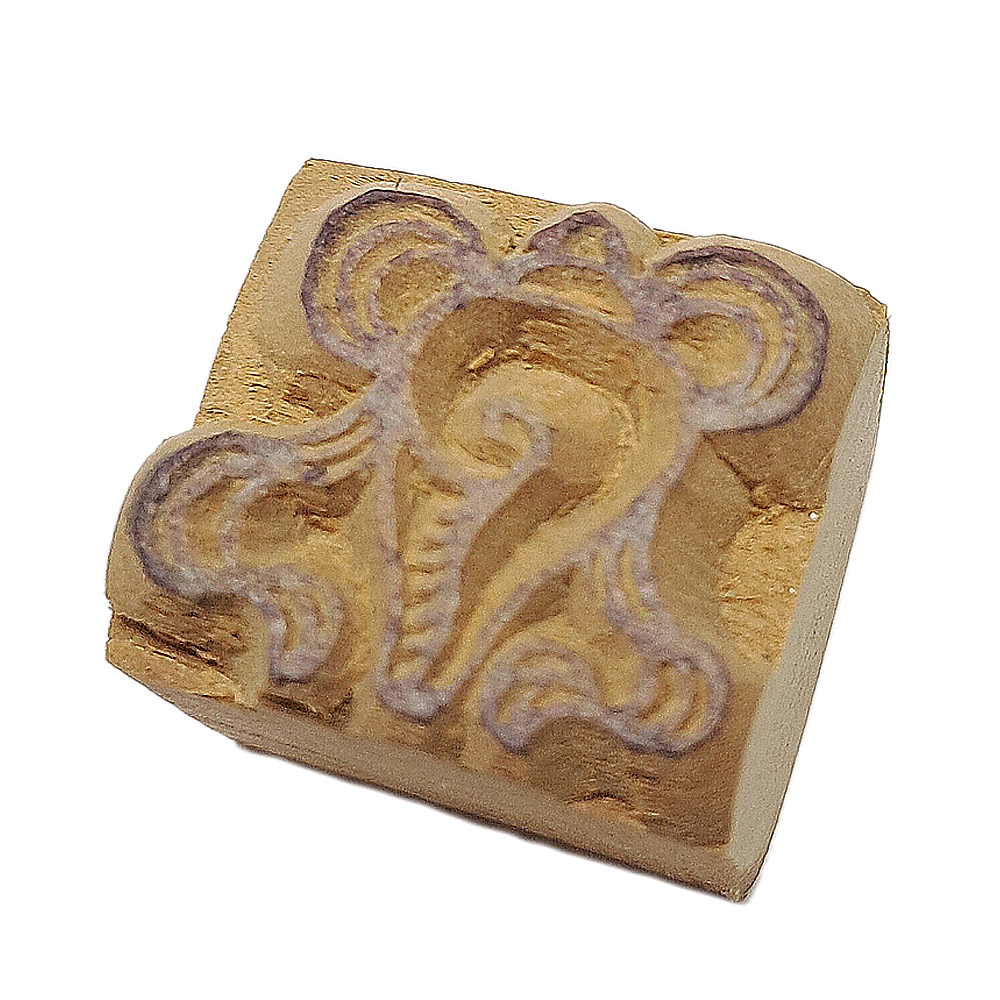 八吉祥之法螺 木雕印章【十方】151831