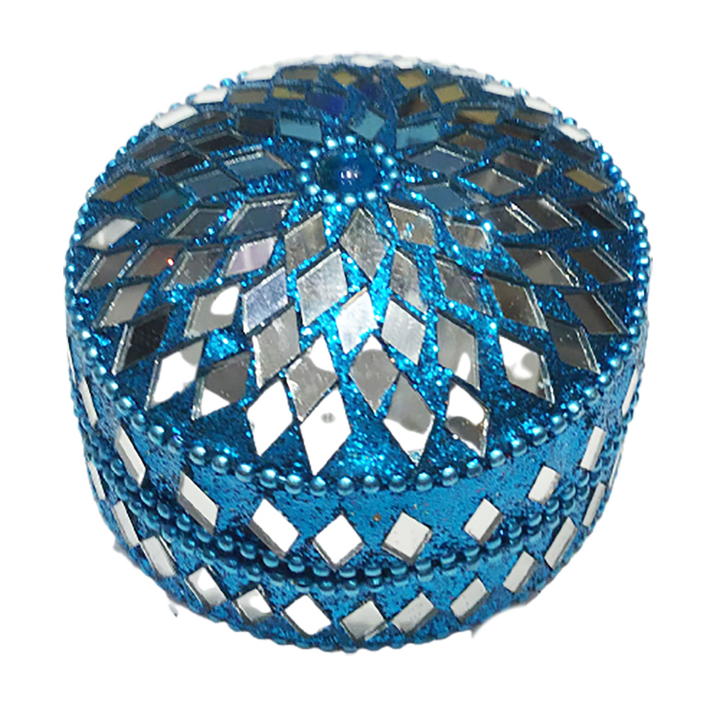 印度風寶罐5.6公分青色【十方】150514