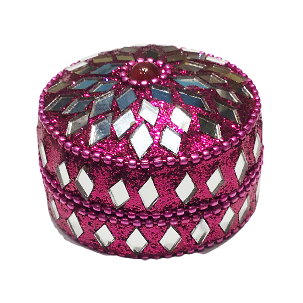 印度風寶罐7.3公分紫色【十方】150522