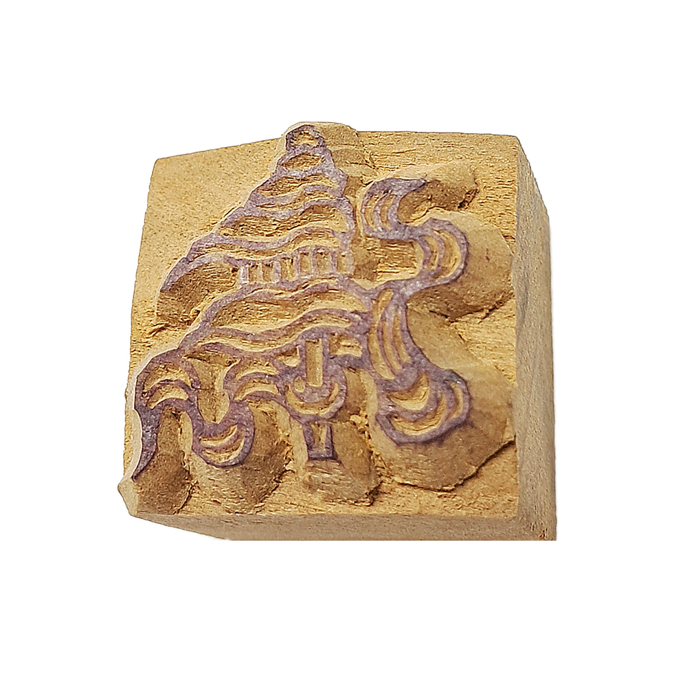 八吉祥之勝利幢 木雕印章【十方】151821