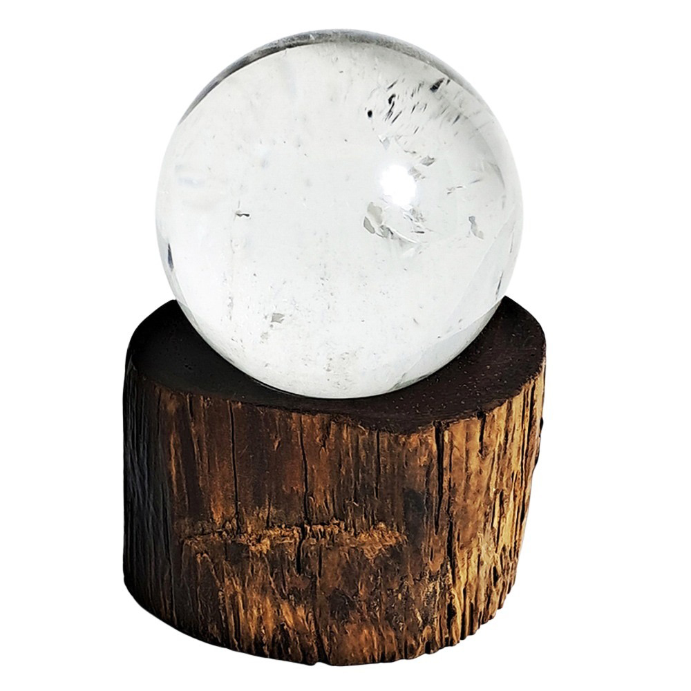 水晶球2.8公分+花梨木座【十方】152263