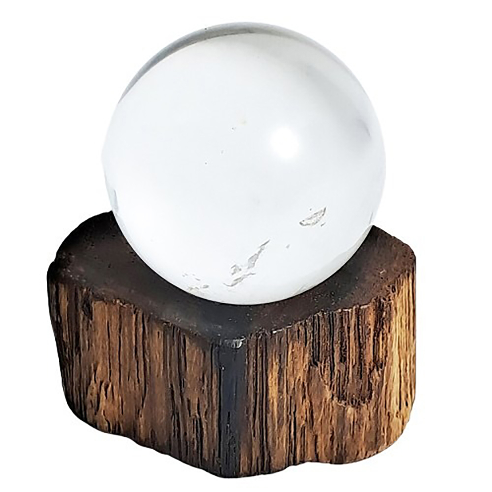 水晶球2.8公分+花梨木座【十方】152261