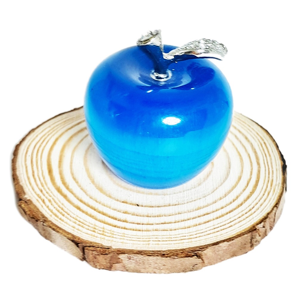 平安{蘋果}天藍貓眼&原木片【十方】152350