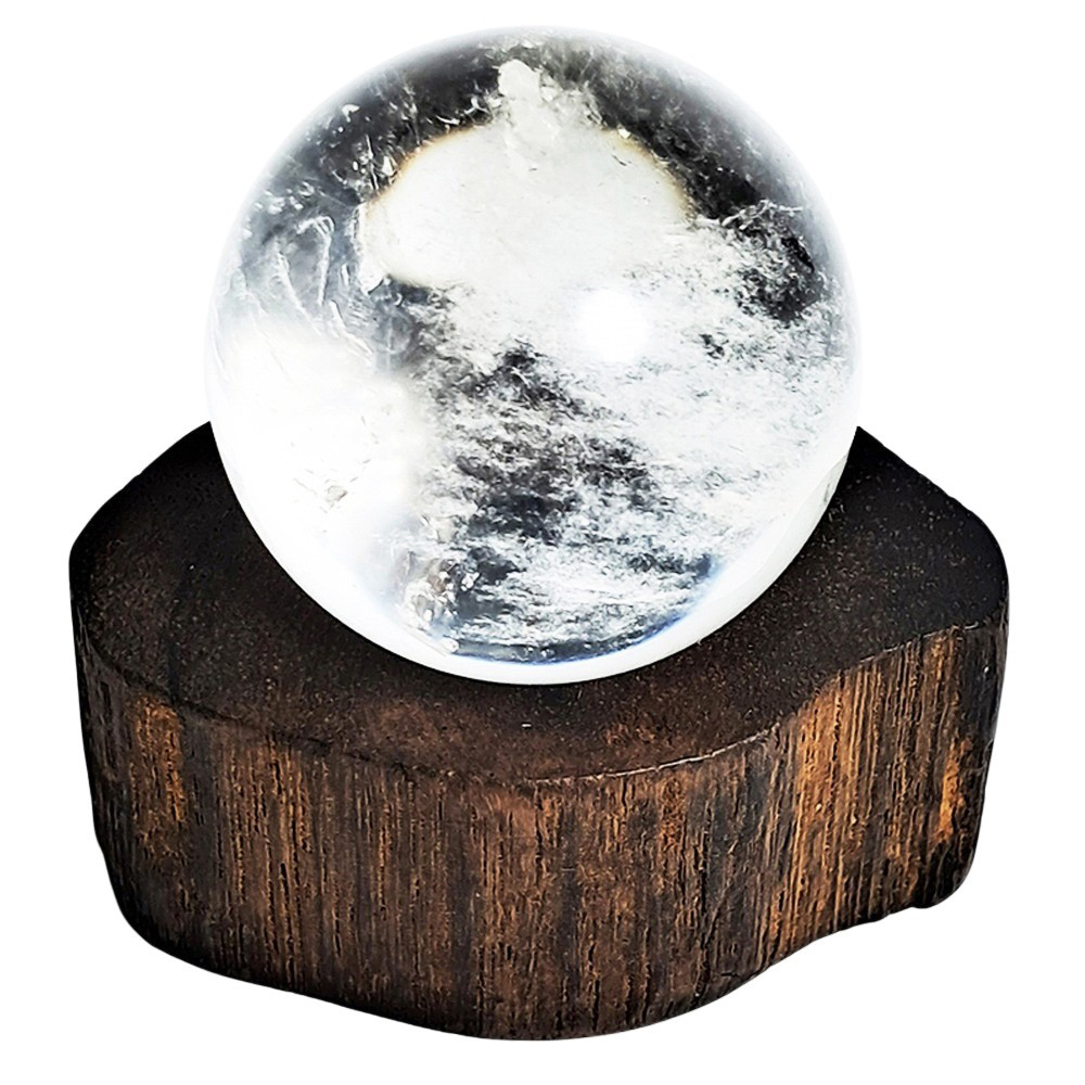 水晶球2.8公分+花梨木座【十方】152267