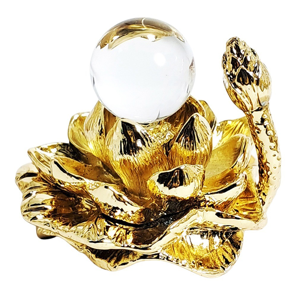 水晶球2.1公分+金蓮座【十方】152274