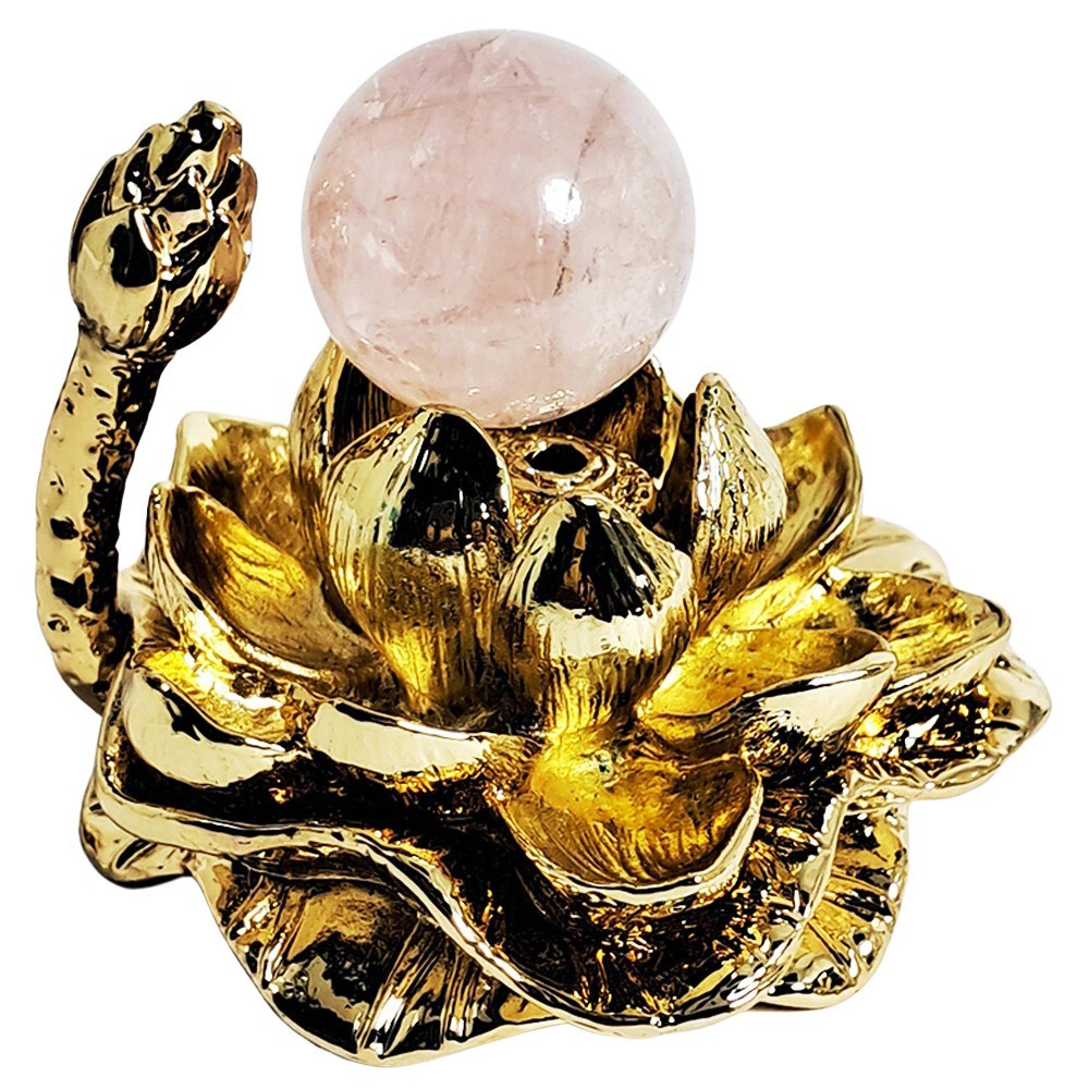 粉晶球 2公分+金蓮座【十方】152271