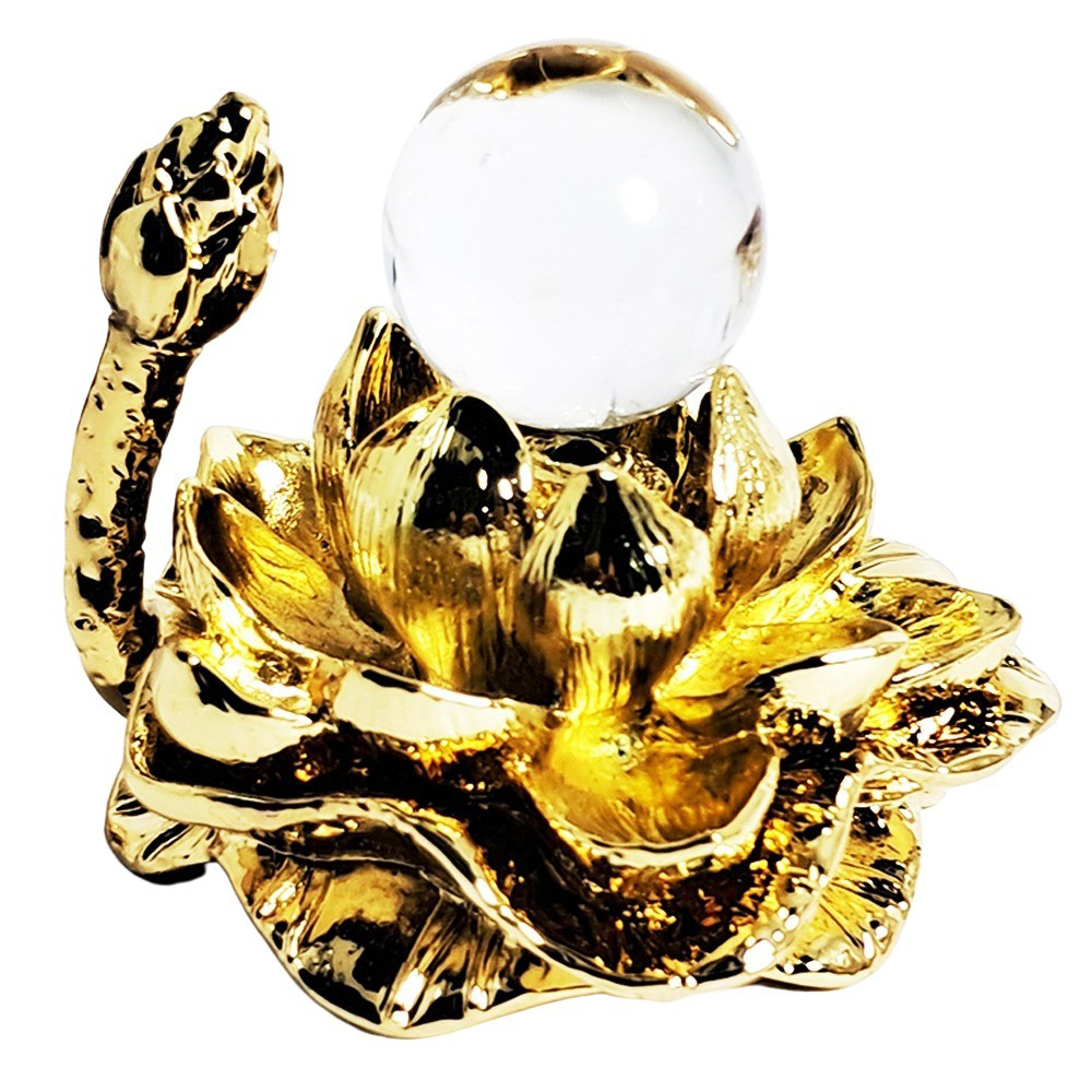 水晶球2公分+金蓮座【十方】152272