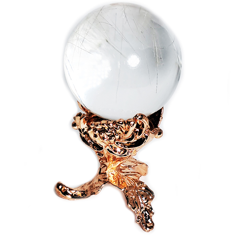 水晶球4公分&彼岸花托球座【十方】152395