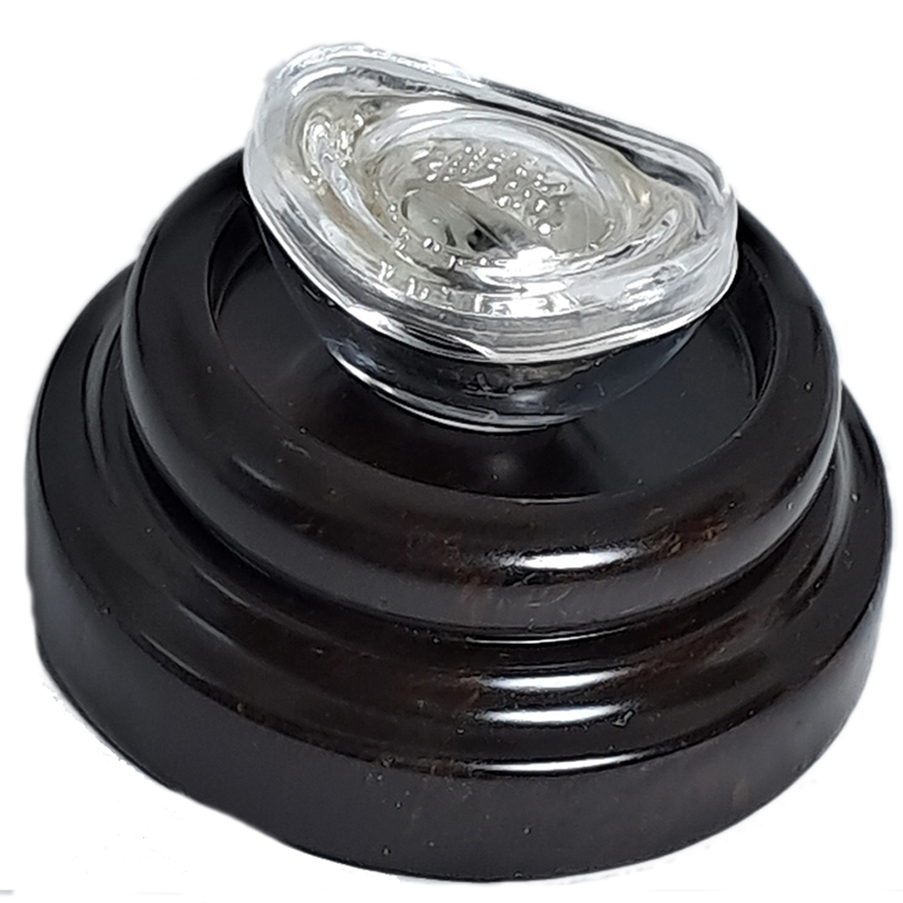 招財進寶 銀元寶2.4公分&黑檀座【十方】152393