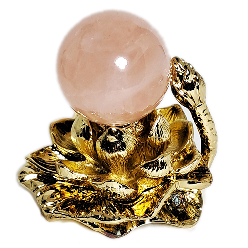 粉晶+金蓮座【十方】152437