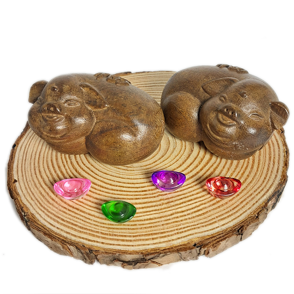 諸事圓滿{豬}土沉木開運福品【十方】152448